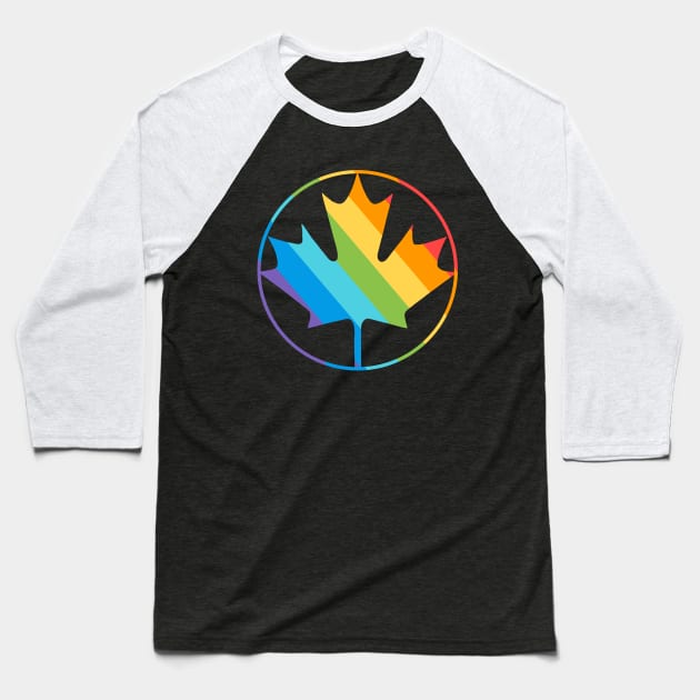 Lgbt Canada Pride Baseball T-Shirt by Cartel